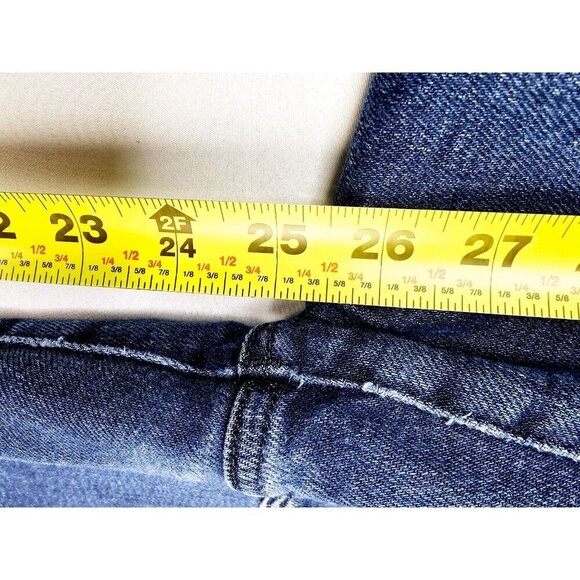Madewell Size 26X25 Women's Petite The Perfect Vintage Jean Blue Denim Logo Tag - Picture 7 of 12